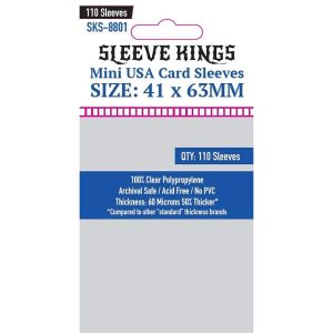 SKS-8801 Sleeve Kings Card Sleeves 41x63mm