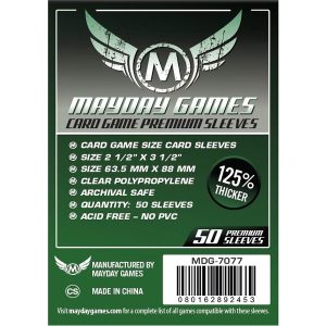 MDG-7077 Mayday Games 63.5 x 88mm Premium Sleeves